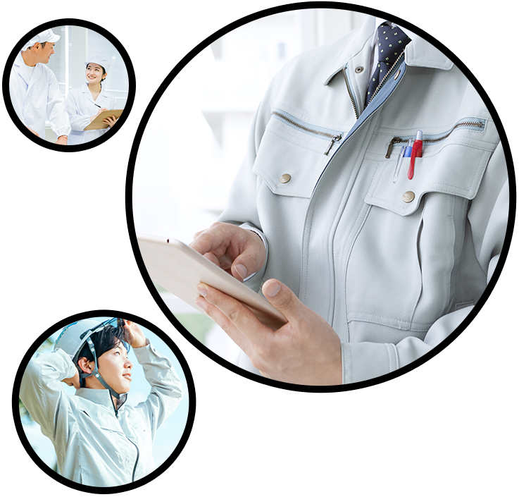 現場で働くスタッフのイメージ写真